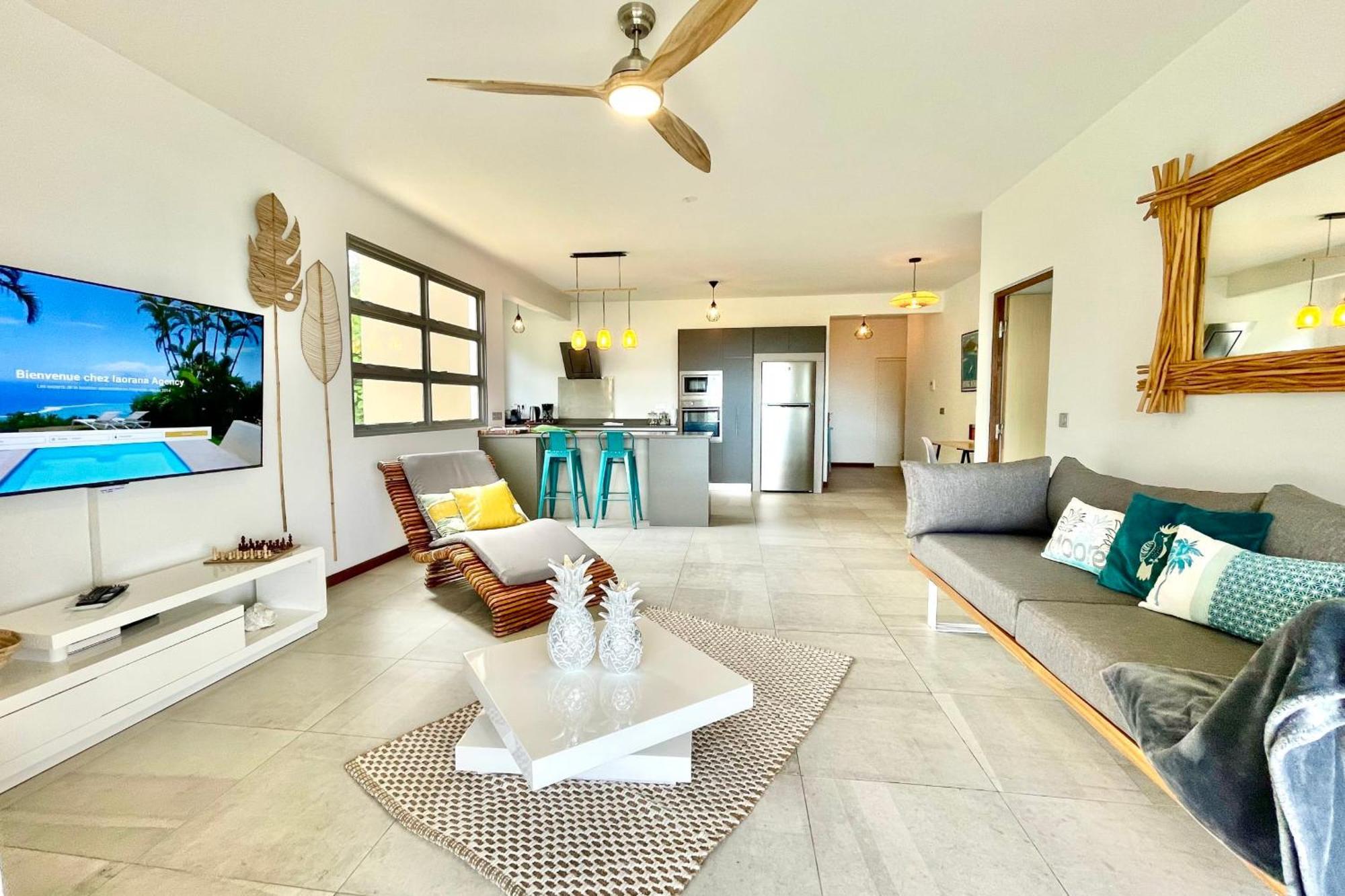 Manuia Luxury Apartment - Tahiti Punaauia -Wi-Fi Netflix Pool & Gym Dış mekan fotoğraf