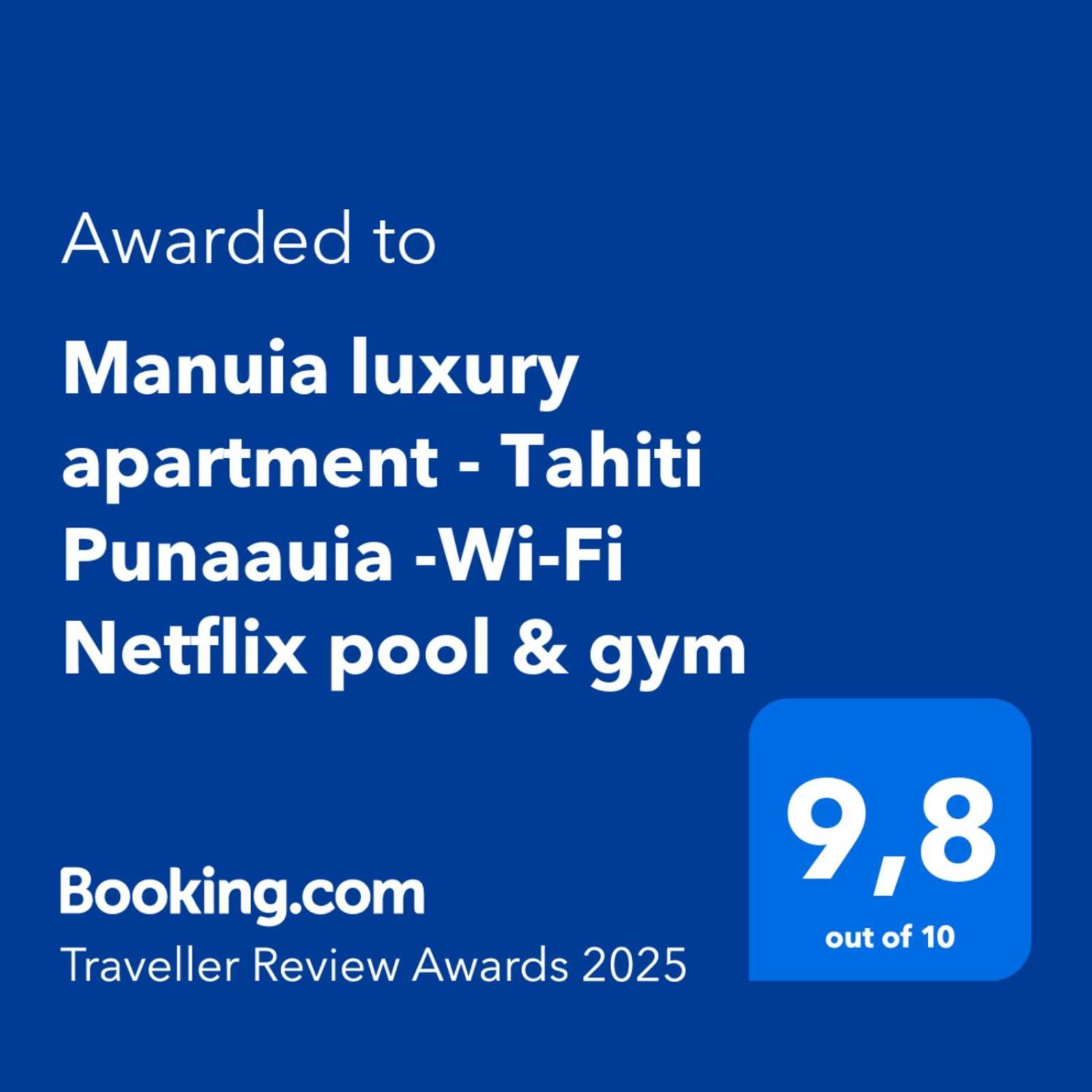 Manuia Luxury Apartment - Tahiti Punaauia -Wi-Fi Netflix Pool & Gym Dış mekan fotoğraf